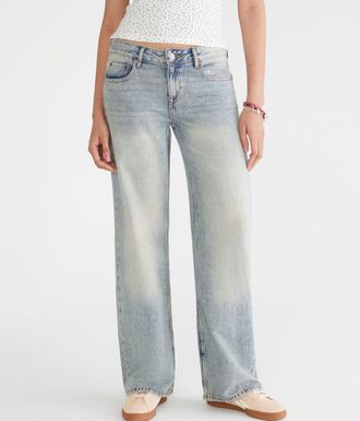 A&eacute;ropostale Low-Rise Baggy Wide Leg Jean