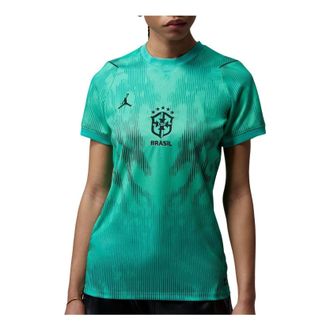 Nike Jordan (WMNS) Jordan Brazil 2026 Stadium Goalkeeper Dri-FIT Soccer Replica Jersey Light Menta Black IQ3336-369