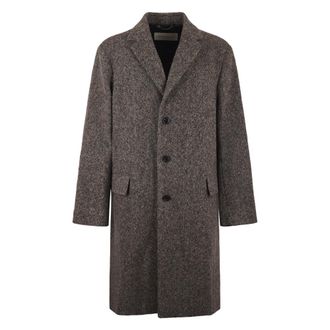 Dries Van Noten Jassen, Heren, Grijs, L, Wol, Grijze Wollen Winterjas