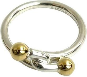 Tiffany & Co. Gold Silver Silver 925 Yellow Gold (10K) Band Ring (Pre-Owned)