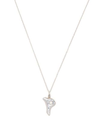 Bar Jewellery Collana in argento sterling con lettera P