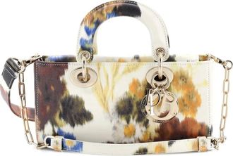 Dior Borsa a tracolla Lady D-Joy piccola in pelle con stampa - Multicolore