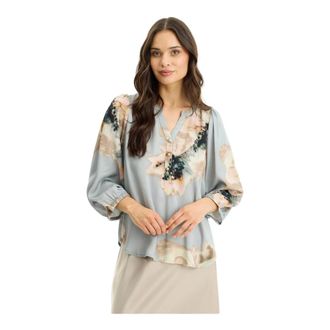 In Front IN Front, Dames, Blouses & Shirts, Blauw, Maat: M