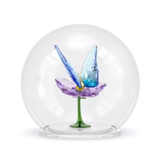 Swarovski Idyllia Glass Ball Butterfly and Flower Figurine