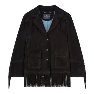 Ermanno Scervino Cappotto Monopetto - female - Ermanno Scervino - Blazers - Black - XS - Jackets