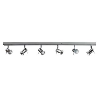 Netlighting Penna 6 Light Spotlight Bar Chrome in Silver