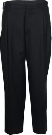 Balenciaga side-zip trousers - women - Virgin Wool - 46 - Black