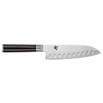 Shun DM0718 Classic Hollow Ground Santoku, 7 inch in Ebony at Nordstrom