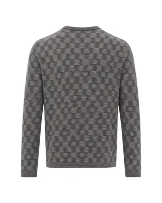Emporio Armani Virgin Wool Crewneck Sweater - Gray