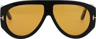 Tom Ford Bronson Stijlvolle Zonnebril voor Mannen - Heren - Zonnebrillen - Zwart - 60 MM - Accessoires