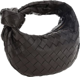 Bottega Veneta Womens Mini Jodie Handbag Fondant-Gold Lambskin Shoulder Bags