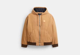 Coach Canvas Zip Hoodie