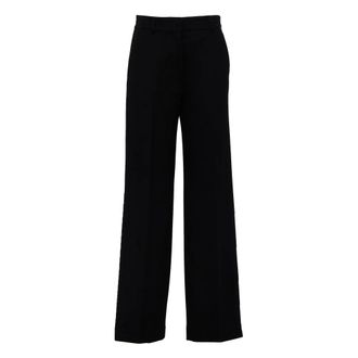Max Mara Wijde broek - Dames - Broeken - Zwart - Maat: M Zijde