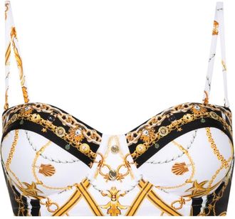 Camilla Coast To Coast bikini top - women - Elastane/Recycled Polyamide/Elastane/Recycled Polyamide - M - White