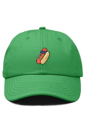 Dalix Dog Days Embroidered Casual Cap in Kelly Green at Nordstrom