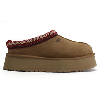 UGG Tazz Suede Womens Slip On Sandals - Chestnut - Size:UK 4