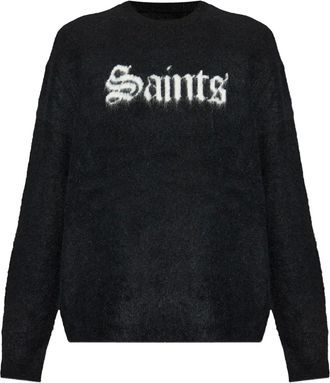 AllSaints Maglione con grafica Saints - Nero