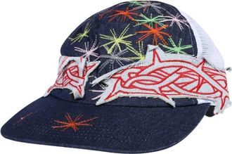 Who Decides War by Ev Bravado Klassieke Baseballpet van Katoen - Heren - Petten - Blauw - ONE Size - Katoen - Accessoires