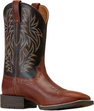 Ariat Mens Sport Wide Square Toe Western Boots In Brown