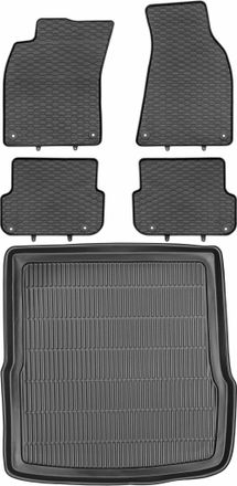 OEM Audi A6 C6 Avant / Kombi De 06.2006 A 2011. Juego De Alfombrillas De Goma Para Coche + Alfombrilla Para Maletero