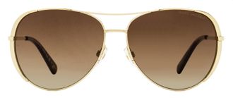 Marc Jacobs Rounded Pilot Sunglasses - Gold