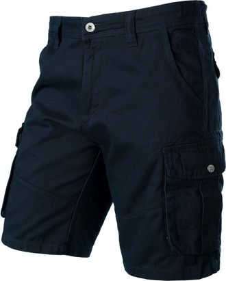 PARKLEES Mens Casual Summer Combat Cotton Twill Cargo Shorts PJMPT2811 Navy 38