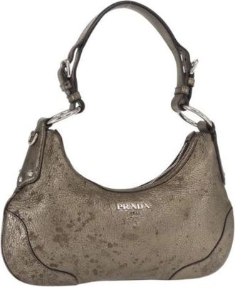 Prada Pre-owned Shoulder Bags, female, Brown, Size: ONE SIZE Pre-owned Vintage Shoulder Bag