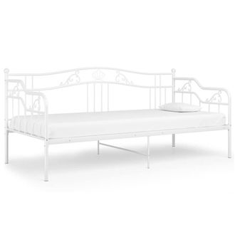 Berkfield Home Sofa Bed Frame White Metal 90x200 cm