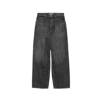 Balenciaga Distressed Wide-leg Jeans