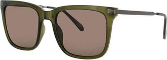 Fossil Mens Brown Rectangular Sunglasses FOS3152GS0OX70