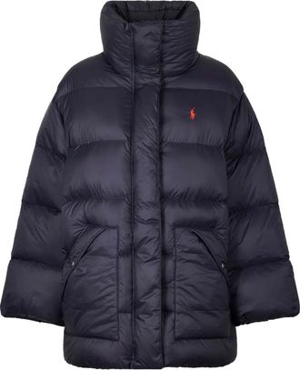 Polo Ralph Lauren Piumino con ricamo logo - Nero