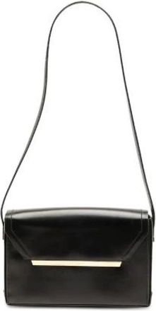 Loewe Pre-owned Shoulder Bags, female, Black, Size: ONE SIZE Pre-owned Logo Leather Shoulder Bag
