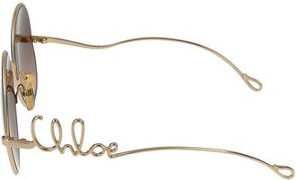 Chlo&eacute; Womens Sunglasses Ch0329s 002 Gold Brown 60-19-140 Metal