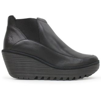 FLY London YOFI507FLY Dublin Leather Womens Ankle Boots - Black - Size:UK 5