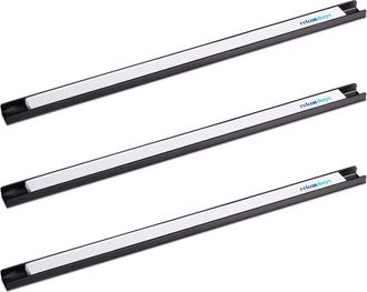 Relaxdays Relaxdays - Set De 9 Imanes Herramientas, 45 Cm De Largo, Acero, Barras Magn&eacute;ticas Cuchillos, Taller, Garaje, Negro/blanco