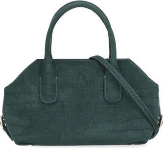 Themoir&egrave; Green Talia Trank Small Croco Pattern Shoulder Bag