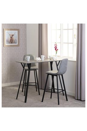 Seconique Quebec Bar Table Set in Dark Grey