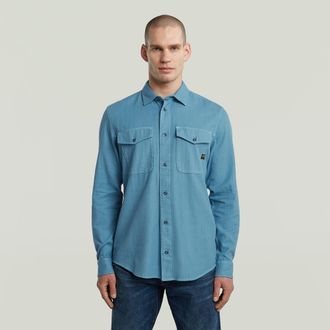 G-Star Marine Slim Shirt - Midden blauw - Heren