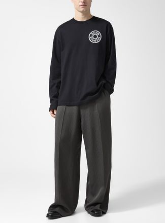 Acne Studios Mens Chevron stripes wide-leg pant