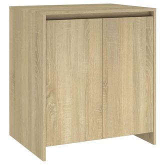 Berkfield Home Decorative 3 Piece Sideboard Sonoma Oak Engineered Wood in Beige