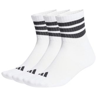 adidas 3-Stripes Essential Concept Mid 3-Pack Multifunktionssocken f&uuml;r Herren | wei&szlig;