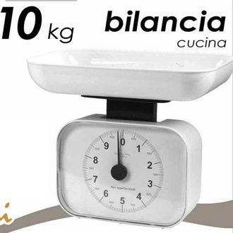Trade Shop Trade Shop - Bilancia Da Cucina Meccanica Analogica Rettangolare 10 Kg Colori Assortiti