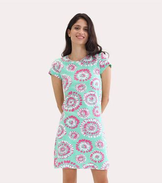 Hatley Crew Neck T-Shirt Mini Dress In Mandala