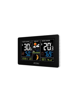 OEM Estaci&oacute;n Meteorol&oacute;gica Con Pantalla A Color Controlada Por Radio, Sonda Exterior Y Cargador Usb - Optex