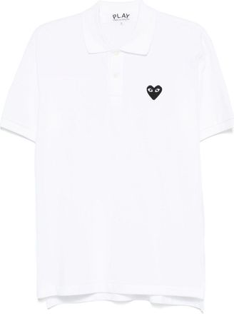 Comme Des Gar&ccedil;ons Polo Comme Des Garcons in cotone con cuore nero