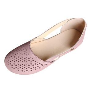 Generic Flats Shoes for Women Leather Moccasins Closed Toe Wedge Sandals Summer Orthopedic Beach Outdoor Walking Slippers Ballet Vintage Wide Fit Slides Loafe