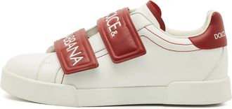 Dolce & Gabbana Sneakers in pelle con logo - Bianco