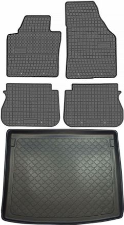 OEM Volkswagen Caddy Iii Kombivan De 2004 A 2020. Juego De Alfombrillas De Goma Para Coche Y Maletero