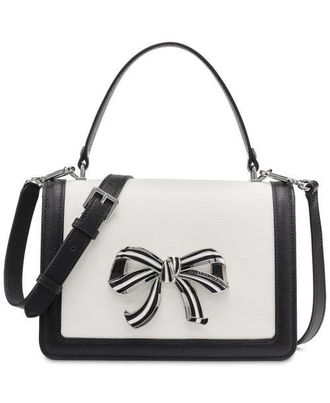 Karl Lagerfeld Simone Satchel in White/black 1 at Nordstrom