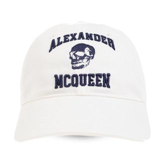 Alexander McQueen Baseballpet - Heren - Petten - Wit - M - Katoen - Accessoires